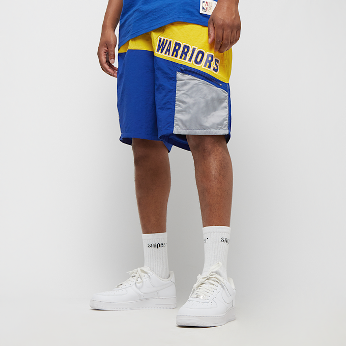 Mitchell & Ness NBA Nylon Utility Short Golden State Warriors azul 24397 1