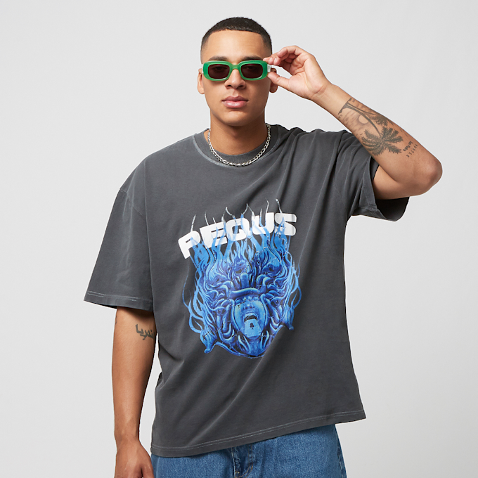 PEQUS Medusa Graphic T-Shirt szary 24428 1