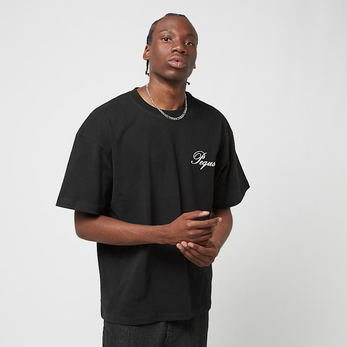PEQUS Handwritten Logo T-Shirt czarny 24430 2