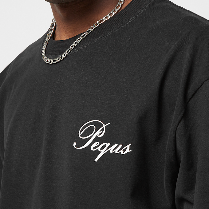 PEQUS Handwritten Logo T-Shirt czarny 24430 4
