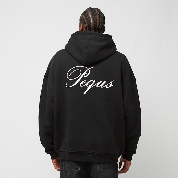 PEQUS Handwritten Logo Zip Hoodie negro 24436 2