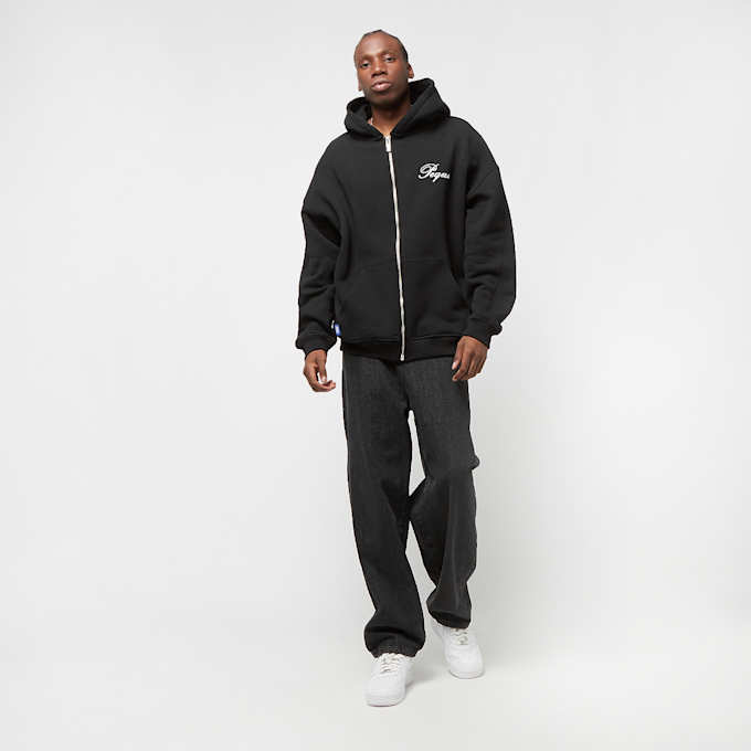 PEQUS Handwritten Logo Zip Hoodie negro 24436 5