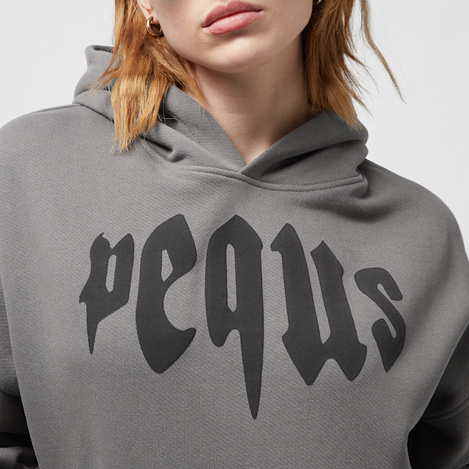 PEQUS Cropped Mythic Logo Hoodie grau 24477 3