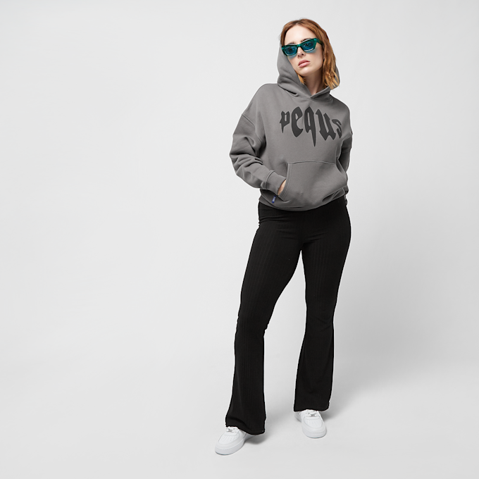 PEQUS Cropped Mythic Logo Hoodie grau 24477 4