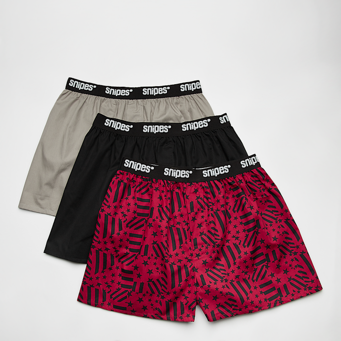 SNIPES 3 PACK - Black Tape Woven Boxershorts wielokolorowy 24596 1