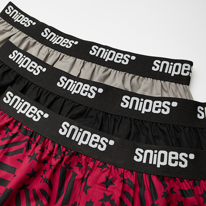 SNIPES 3 PACK - Black Tape Woven Boxershorts wielokolorowy 24596 2