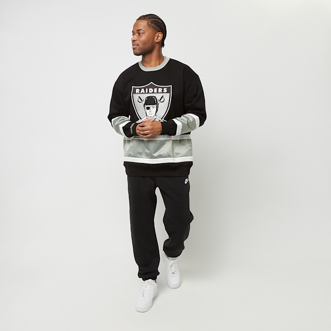 Mitchell & Ness NFL Satin Insert Fleece Crew Oakland Raiders schwarz 24598 5