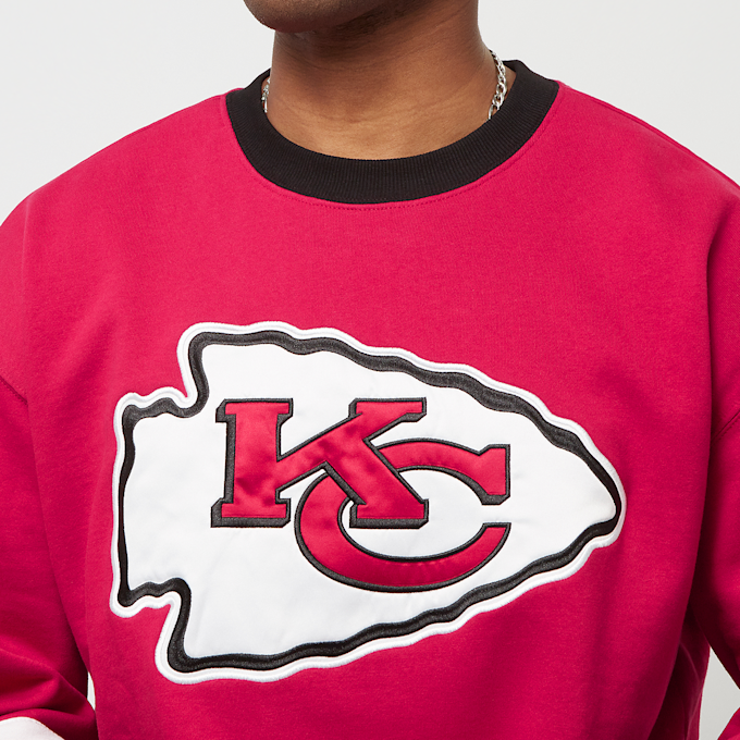 Mitchell & Ness NFL Satin Insert Fleece Crew Kansas City Chiefs rojo 24599 3