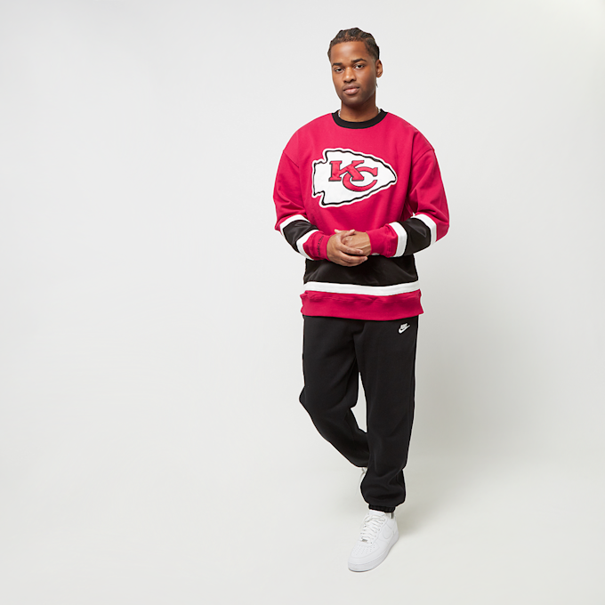 Mitchell & Ness NFL Satin Insert Fleece Crew Kansas City Chiefs rot 24599 5