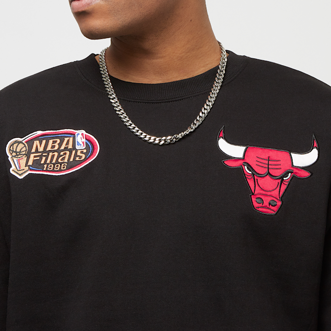 Mitchell & Ness NBA Team First Satin Fleece Crew Chicago Bulls negro 24602 3