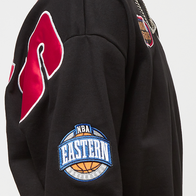 Mitchell & Ness NBA Team First Satin Fleece Crew Chicago Bulls negro 24602 4