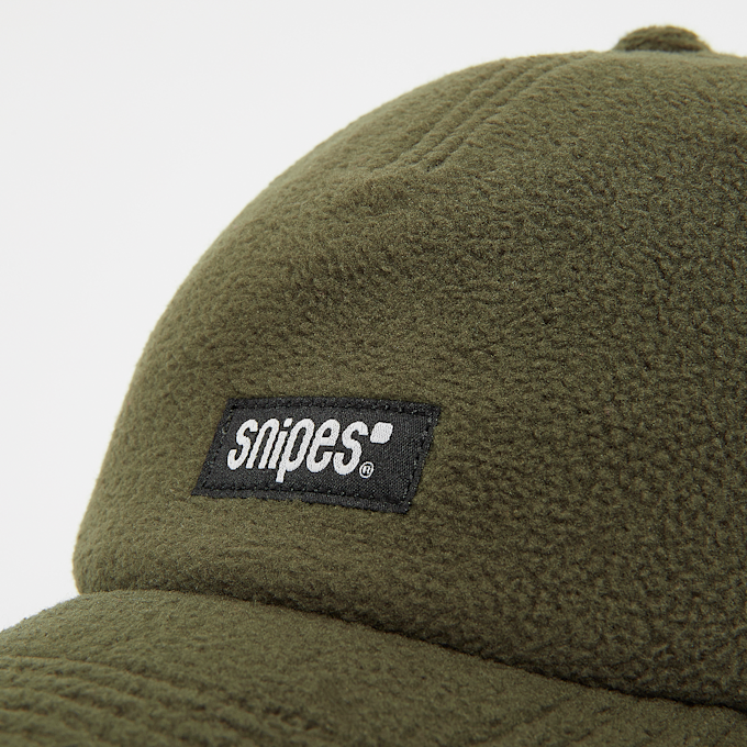 SNIPES Woven Label Basic Logo Polar Fleece 5-Panel Cap grün 24615 4