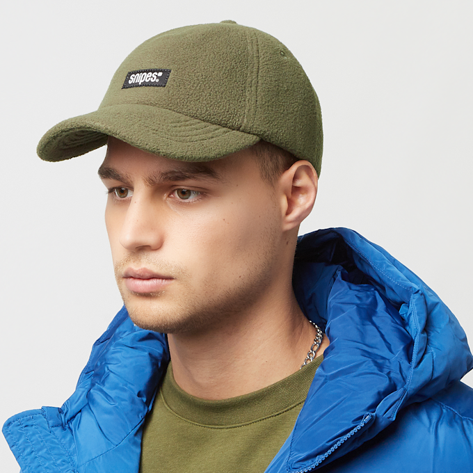 SNIPES Woven Label Basic Logo Polar Fleece 5-Panel Cap grün 24615 5