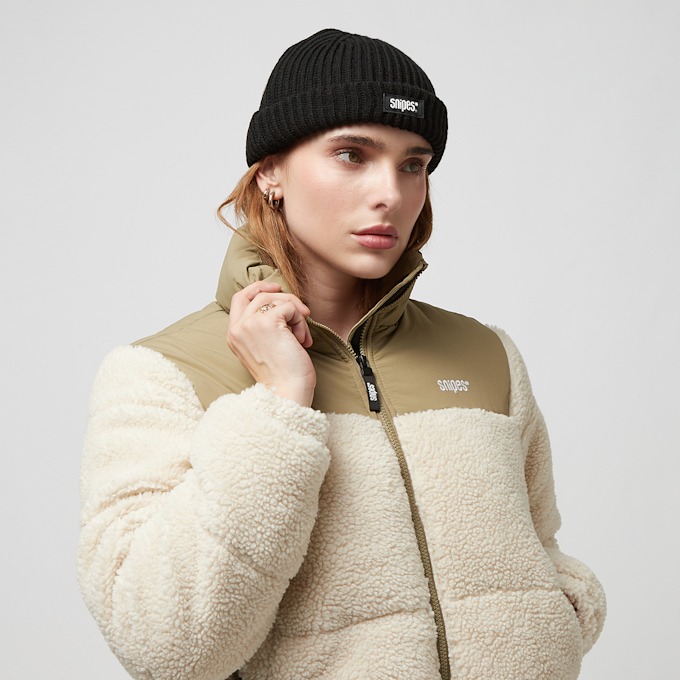 SNIPES Woven Label Basic Logo Fisherman Beanie zwart 24630 4