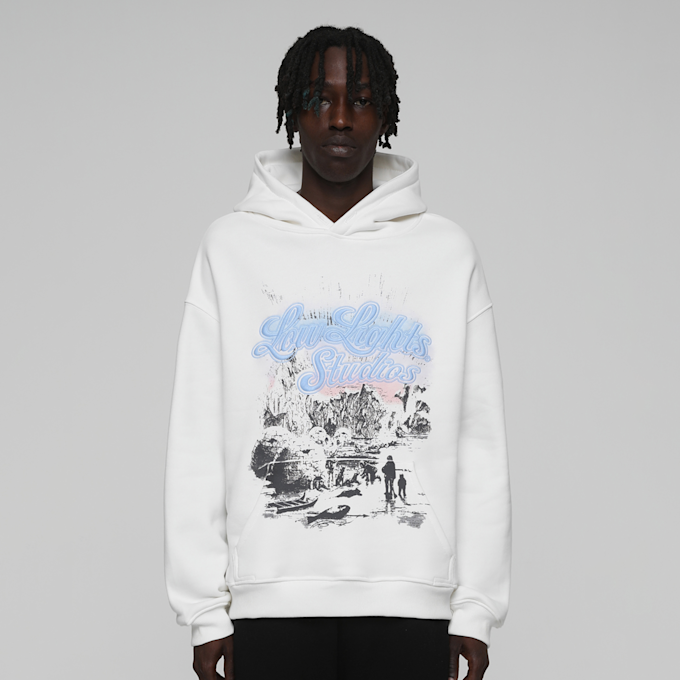 Low Lights Studios Iglo Blue Hoodie biały 24689 1