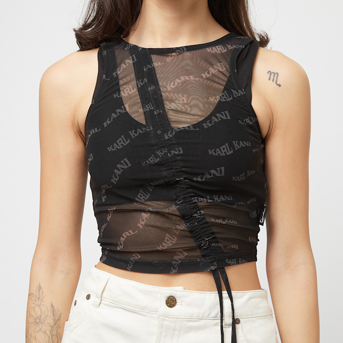 Karl Kani Chest Signature Gathering Mesh Top schwarz 24699 3