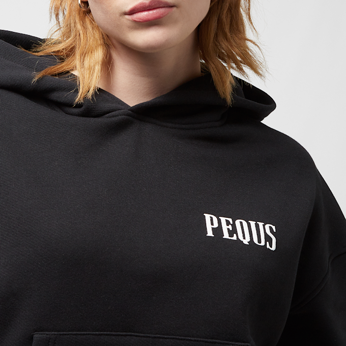 PEQUS Cropped Pink Island of Heartbreaks Hoodie noir 24720 3