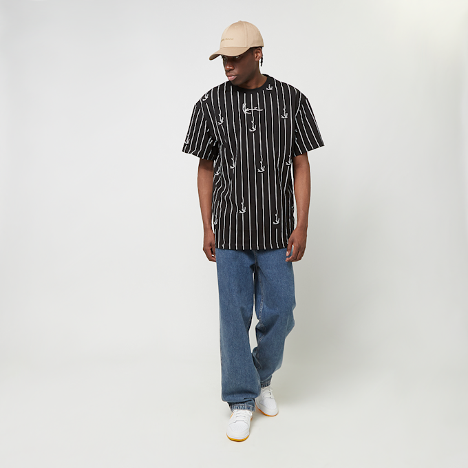 Karl Kani Small Signature Logo Pinstripe Tee noir 24730 4