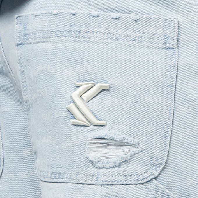 Karl Kani Og Heavy Distressed Wavy Print Carpenter azul 24734 4