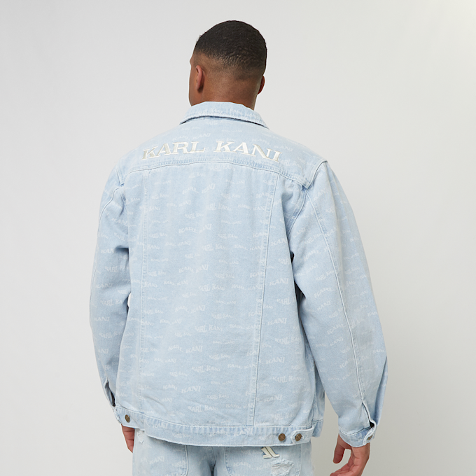 Karl Kani OG Denim Wavy Print Trucker Jacket bleu 24736 2