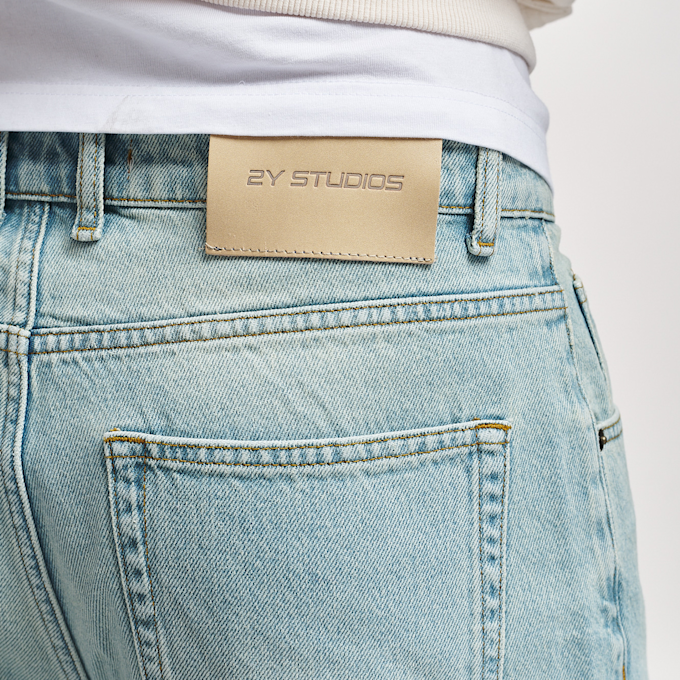 2Y STUDIOS Adrik Basic Baggy Jeans plava 24754 3