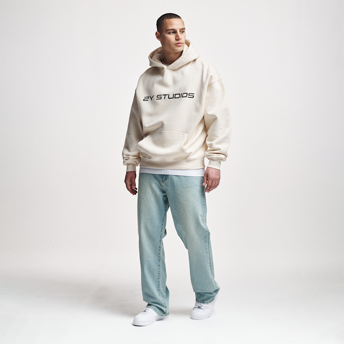 2Y STUDIOS Adrik Basic Baggy Jeans plava 24754 4