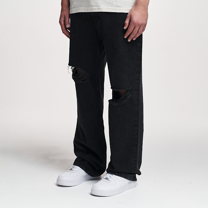 2Y STUDIOS Anduin Ripped Baggy Jeans schwarz 24756 1