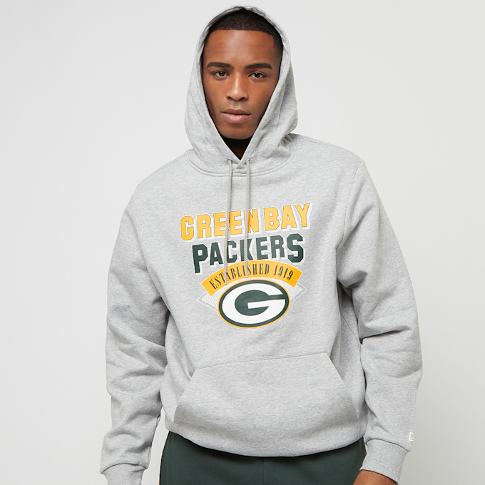 New Era NFL team Graphic Hoody Green Bay Packers gris 24890 1