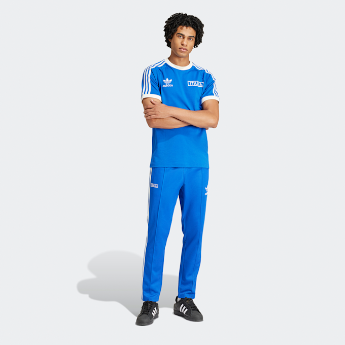 adidas Originals FIGC Italien 3-Streifen T-Shirt Football Pack bleu 25021 5