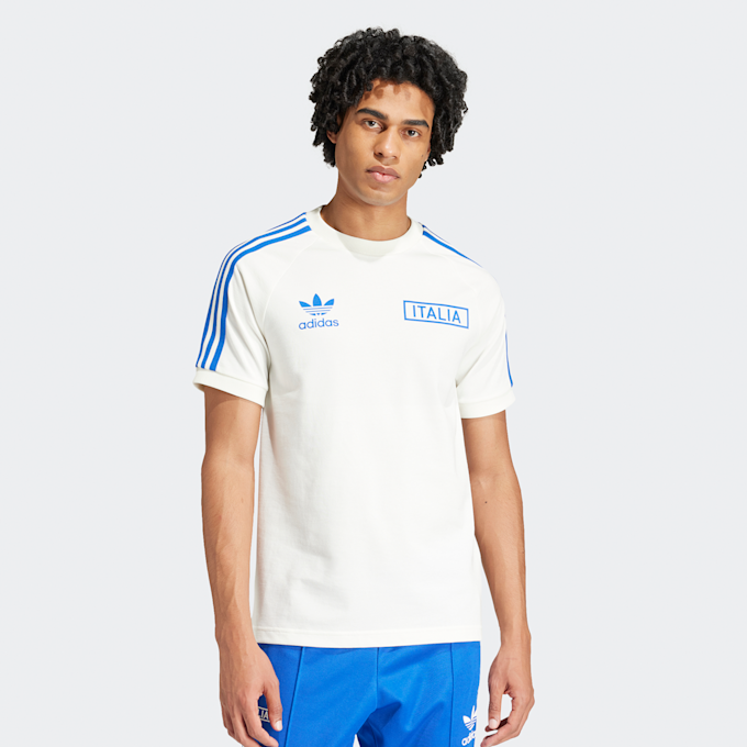 adidas Originals FIGC Italien 3-Streifen T-Shirt Football Pack weiß 25022 1
