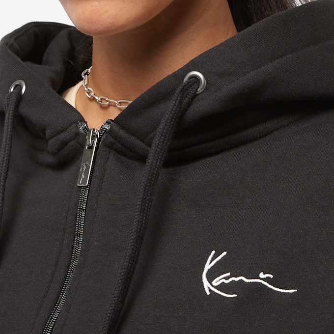 Karl Kani Small Signature Essential Crop Zip Hoodie schwarz 25034 3