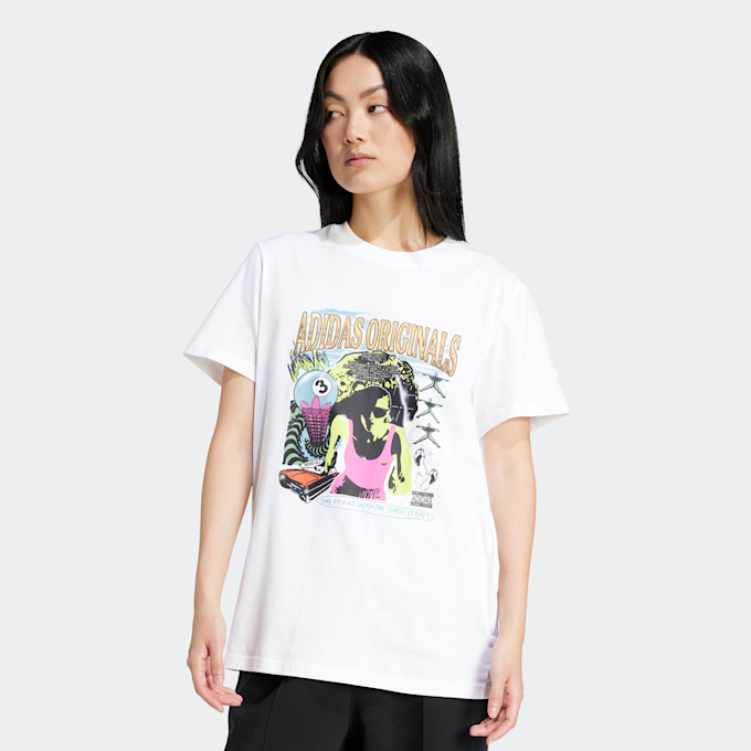 adidas Originals Music Graphic T-Shirt bianco 25041 1