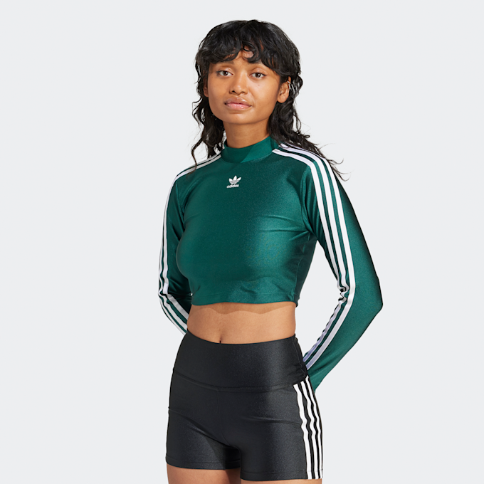 adidas Originals adicolor 3-Streifen Crop Longsleeve lila 25061 1