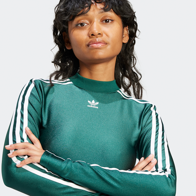 adidas Originals adicolor 3-Streifen Crop Longsleeve lila 25061 3