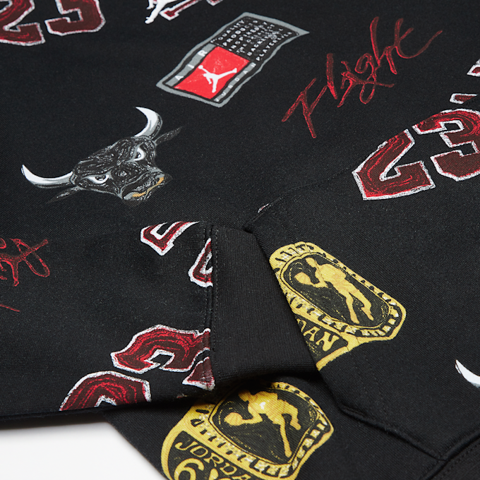 Jordan Junior Michael Jordan Essentials All Over Print Fleece Pullover schwarz 25223 3