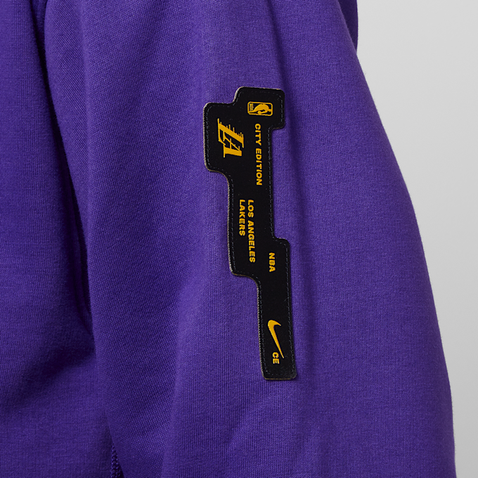 Nike Los Angeles Lakers Standard Issue City Edition Hoody morado 25253 4