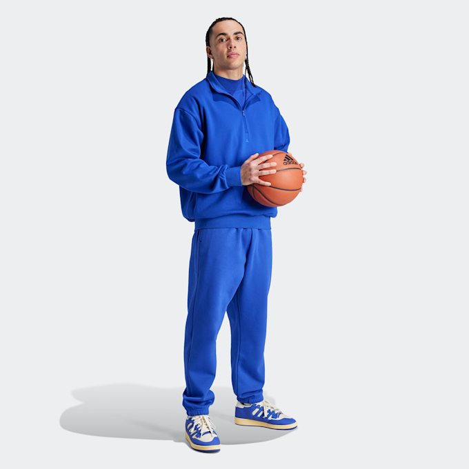 adidas Originals Basketball Fleece Trainingshose blau 25311 5