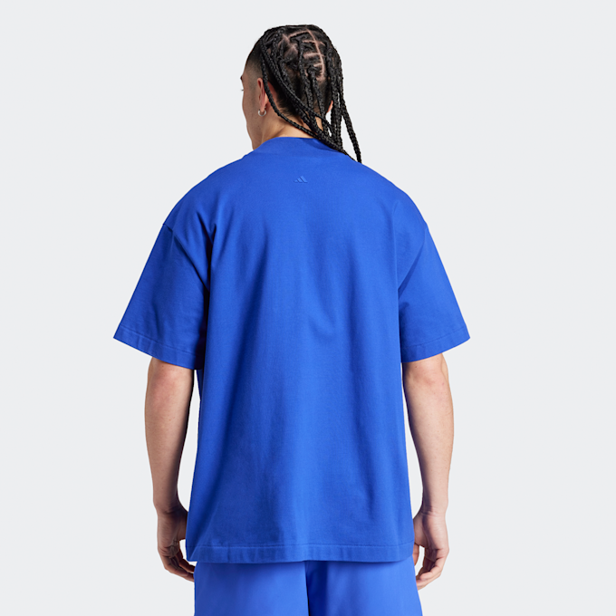 adidas Originals One Cotton Jersey T-Shirt bleu 25314 2