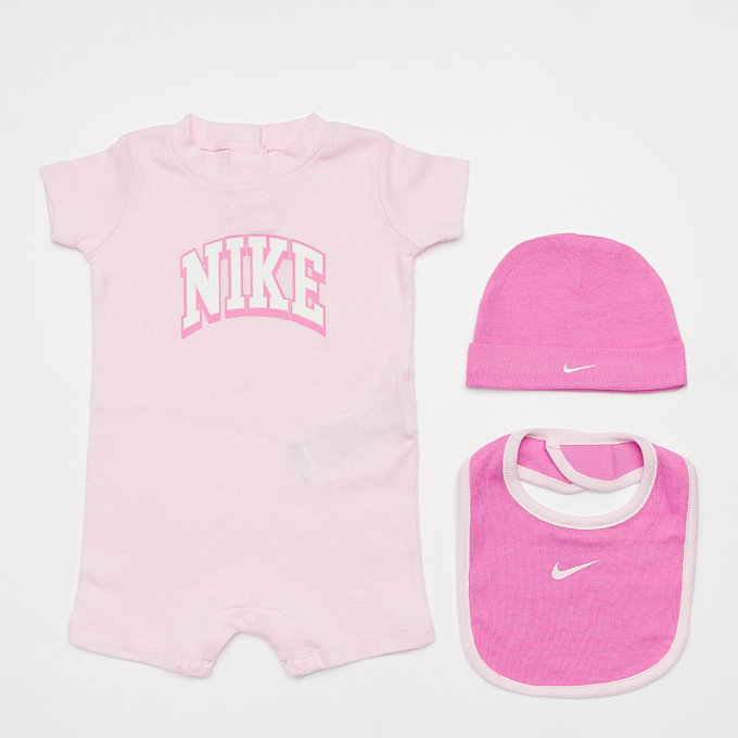 Nike Romper, Hat, Bib Set (3 Piece) rosa 25344 1