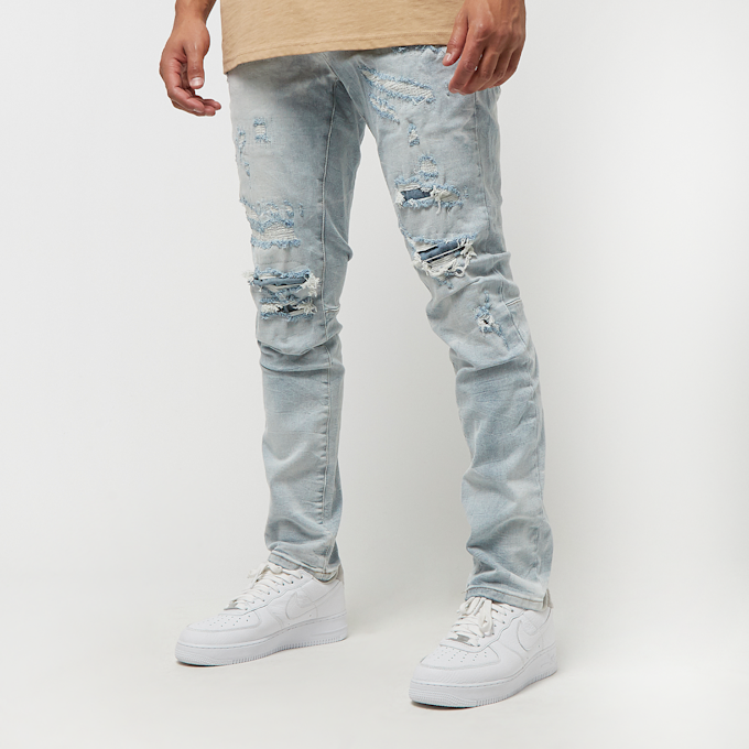 Smoke Rise Rip & Repaired Jeans blu 25365 1
