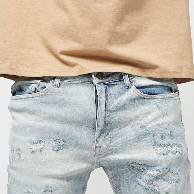 Smoke Rise Rip & Repaired Jeans blu 25365 3