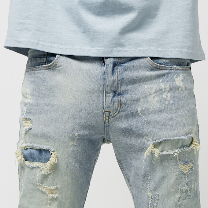 Smoke Rise Bleach Washed Rip & Repaired Jean blu 25371 3