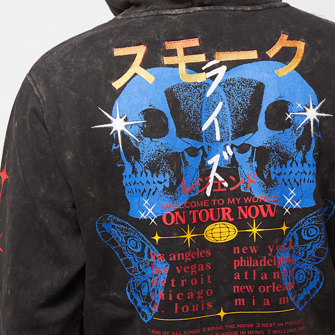 Smoke Rise Tour Graphic French Terry Pullover Hoody negro 25379 6