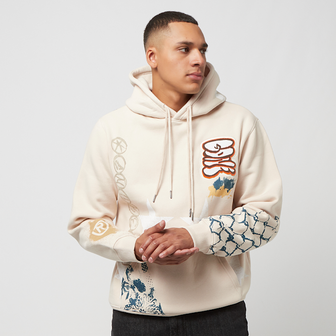 Smoke Rise Stencil & Graffiti Hoody beige 25382 1