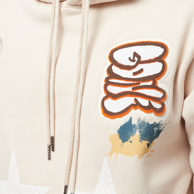 Smoke Rise Stencil & Graffiti Hoody beige 25382 3