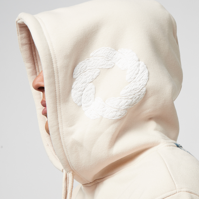 Smoke Rise Stencil & Graffiti Hoody beige 25382 6