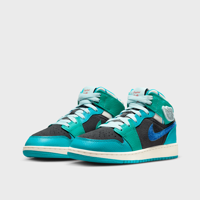 Jordan Air Jordan 1 Mid SS (GS) blanc 25403 4