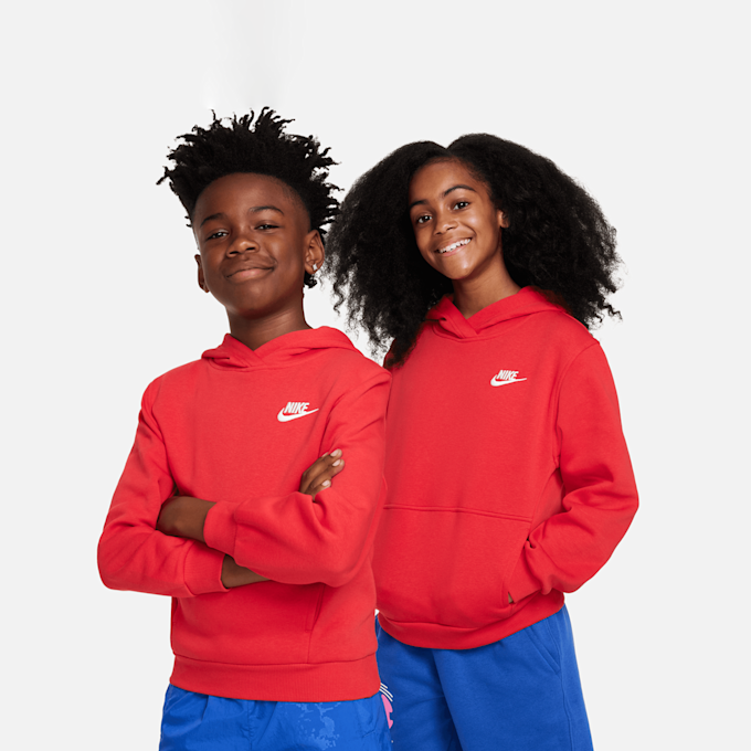 Nike JUNIOR K NSW CLUB FLC HDY LBR PEAR/WHITE bleu 48760 1