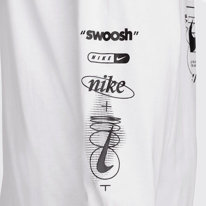 Nike Sportswear Longsleeve Tee Boyfriend Print Swoosh blanc 28248 5