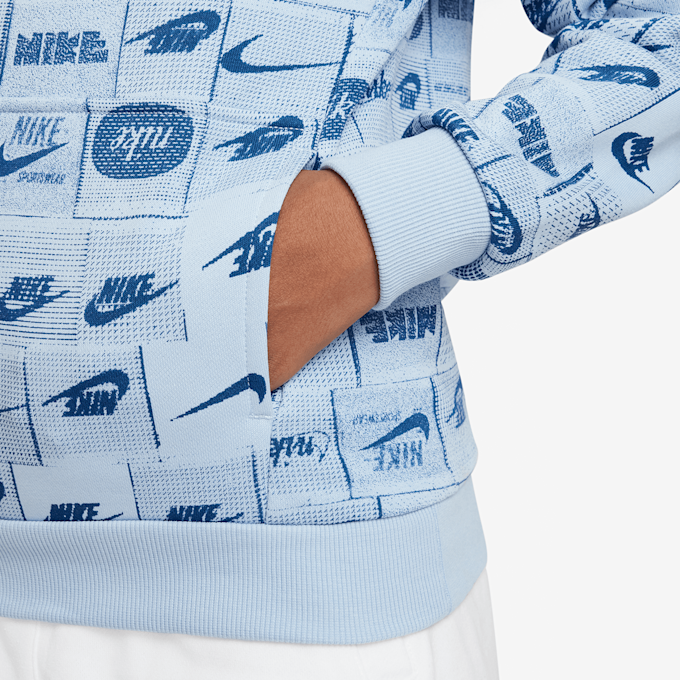Nike Club Fleece French-Terry-Hoodie blau 28357 3